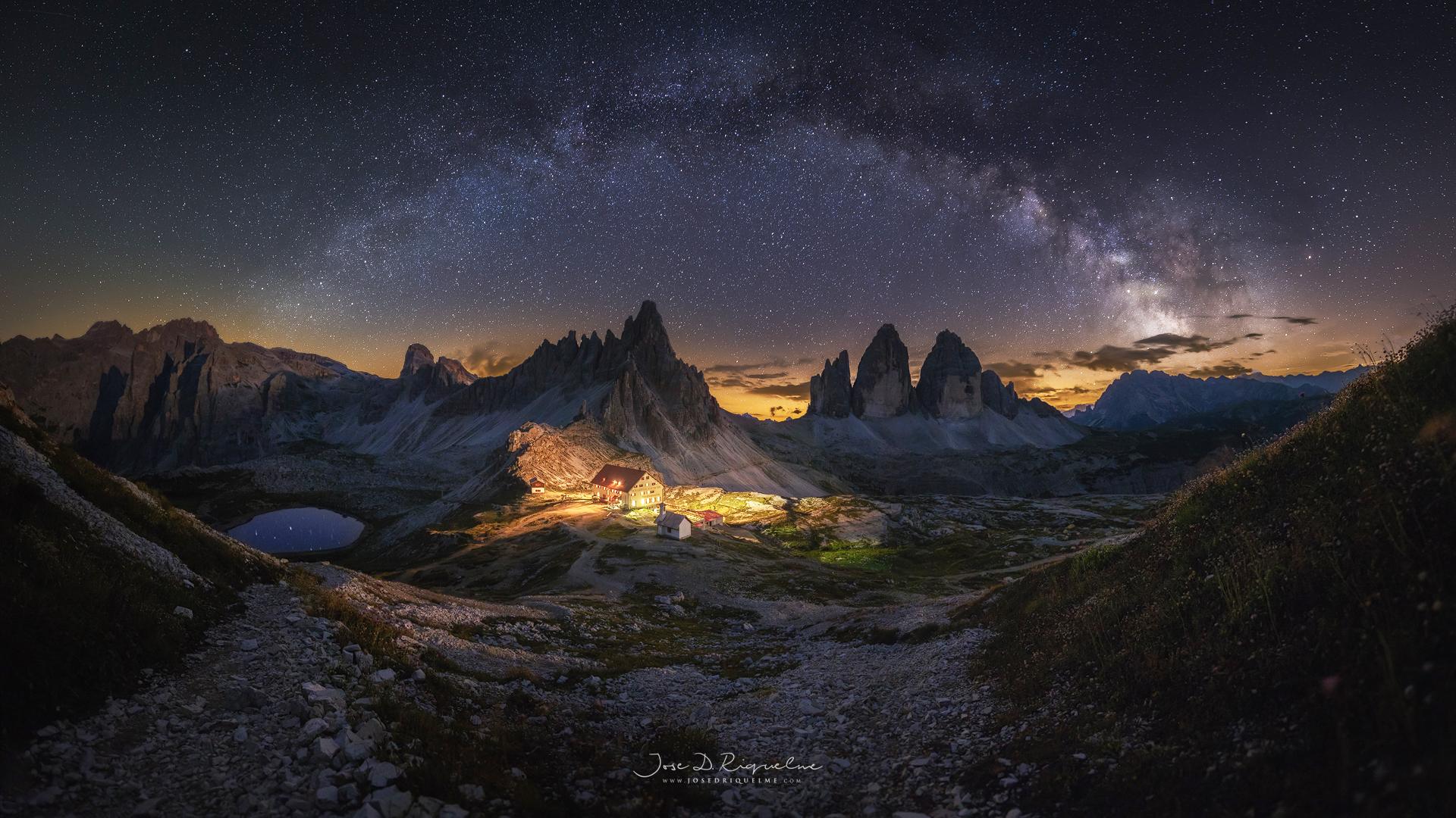 Refugio Locatelli, Dolomitas, Italia