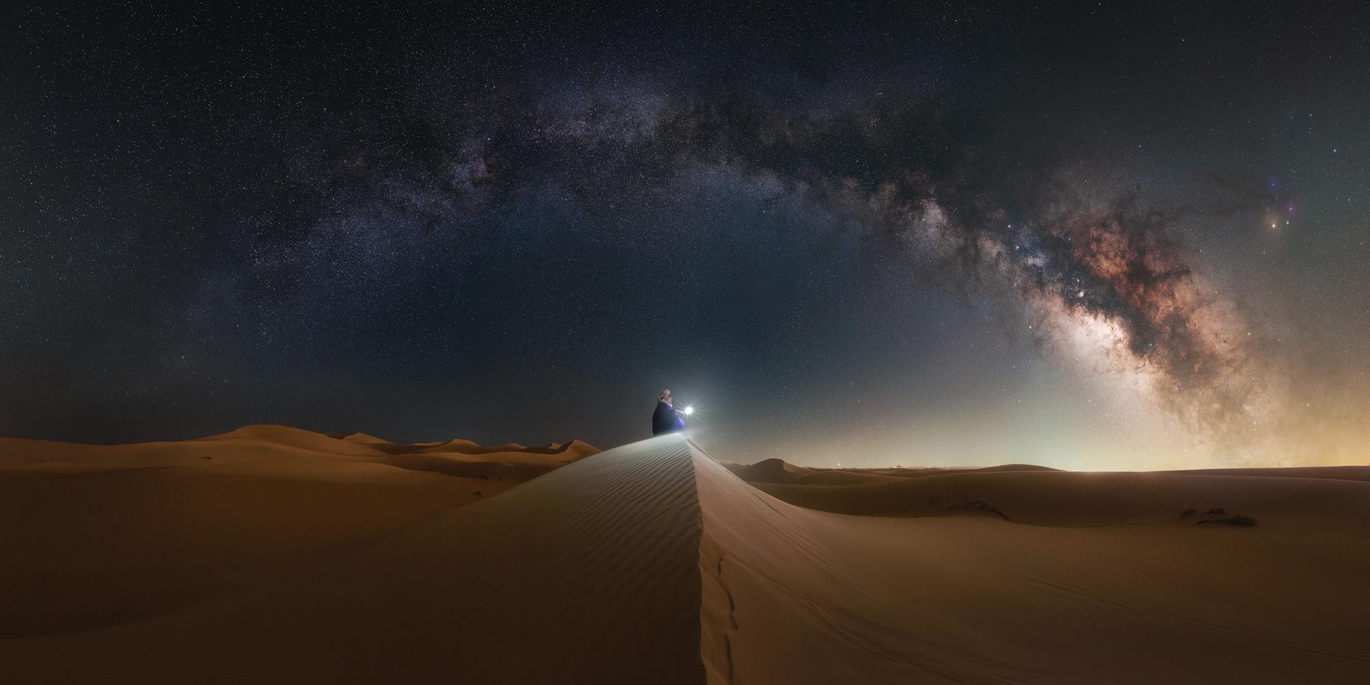 Bajo la Vía Láctea, Zagora, Marruecos